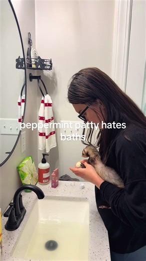 when you have to bathe a ferret who wants to scratch your eyes out during a bath 🥲🦦 #ferretsoftiktok #petsoftiktok #funny #fyp #ferret