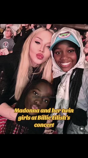 Madonna and Twin Girls Attend Billie Eilish Concert in NYC