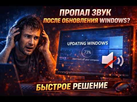 Пропал звук после обновления Windows? Быстрое решение