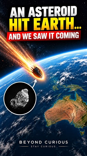 An Asteroid Hit Earth… And We Saw It Coming ☄️😳 #space #universe