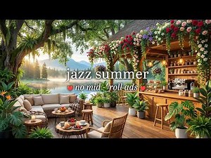 Warm Summer Jazz (NO MID-ROLL ADS) – Cozy Piano Ambience for Relaxation & Focus, Feel-Good Moments