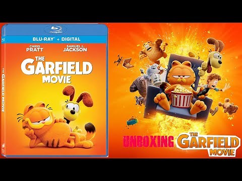The Garfield Movie 2024 Blu Ray (Review and Unboxing) (Chris Pratt, Samuel L. Jackson)