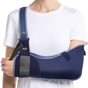 Velpeau Arm Sling Shoulder Immobilizer for Left or Right Arm - Comfortable Relief for Shoulder & Elbow Injury, Rotator Cuff Surgery, Broken Wrist, Hand Fit Men & Women(Breathable type,XXL)