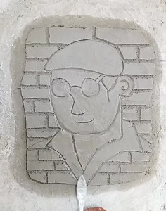 94K views · 830 reactions | How to make cement brick art | Andris Brick Art | Facebook