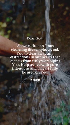 28K views · 632 reactions | On Holy Monday, we remember Jesus clearing the temple, reminding us to remove distractions and focus our hearts on true worship. Let’s pray for the strength to purify our intentions and live fully in His presence this week. ✨ #HolyMonday #CleansingTheTemple #Guideposts #FaithInAction #HolyWeek | Guideposts | Facebook