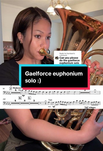 Replying to @Harrison the euphonium solo in Gaelforce is short but beautiful :) #euphonium #music #brass #band