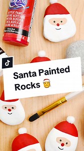 Santa Painted Rocks: Easy Kid-Friendly Christmas Craft
