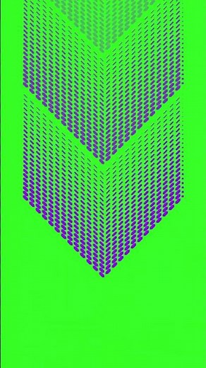 Purple Pointing Dotted Arrow Green Screen Overlay