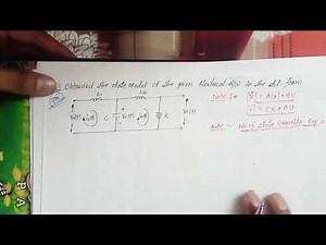 State space representation (part 5)/ state space model for electrical network