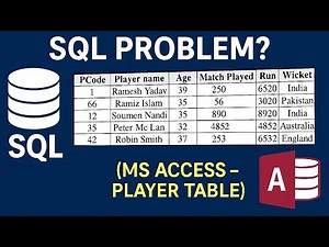 Querying a Player Database in MS Access