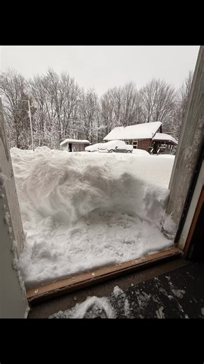 Digging ourselves out from the blizzard in the U.P. Lots of snow blowing today! #snow #blizzard #michigan #december #upperpeninsulamichigan