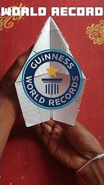 WORLD RECORD WINNING PAPER PLANE | LONGEST FLYING PAPER PLANE | HOW TO MAKE EASY PAPER PLANE