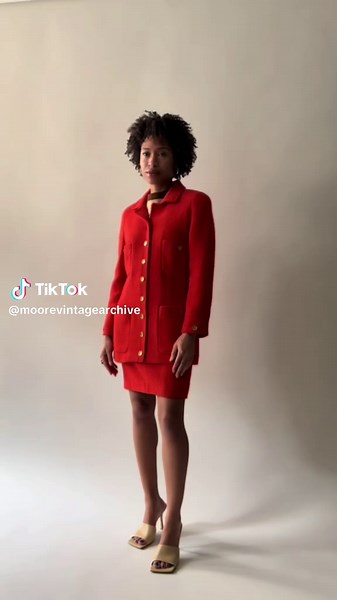 My two new favorite documented Chanel suits from the archive. The purple has a metallic, glittering thread! Video: @bokeum 🥀 #acurrentaffair #vintage #brooklyn #vintage #vintageclothing #nyc #newyorkcity