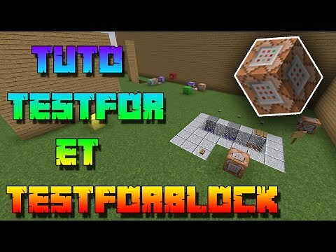 DÉTECTER UN JOUEUR SANS PLAQUE | TUTO /Testfor et /Testforblock | Command block Minecraft 1.12