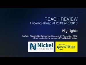 REACH Review: Looking ahead at 2013 and 2018 - EurActiv Workshop