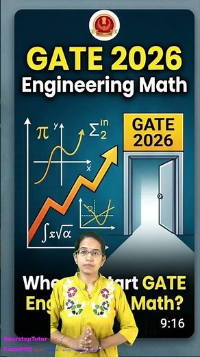 🚀 GATE 2026 Engineering Mathematics: When & How to Start Prep #Shorts