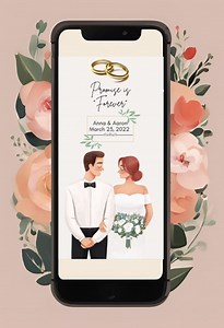 Electronic Wedding Reception Invitation Template, Modern Reception E-invite, Digital Reception Invite, Wedding Announcement - Etsy UK