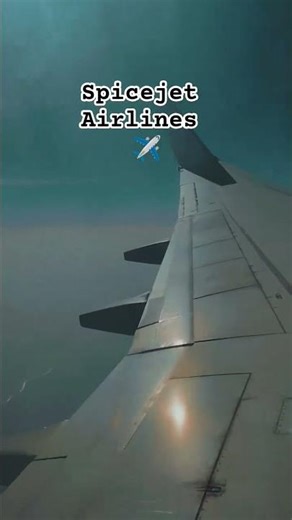 The sky is made of cotton candy.✈️#spicejet Airlines #flight #song