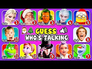 Guess the Character Based on Chrismart Song 🎄🎵 Rumi, Grinch, Elsa, Kevin, Santa Claus