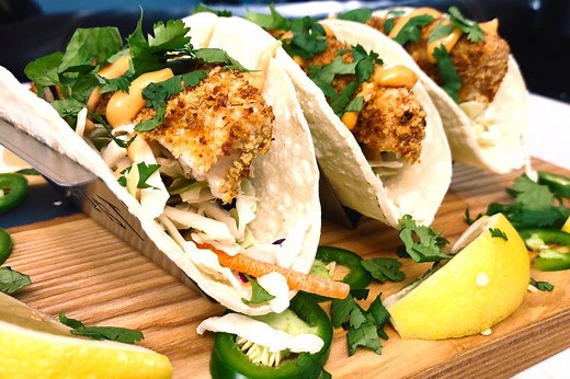 How to Cook Mahi Mahi in an Air Fryer - Spicy Panko Fish Tacos