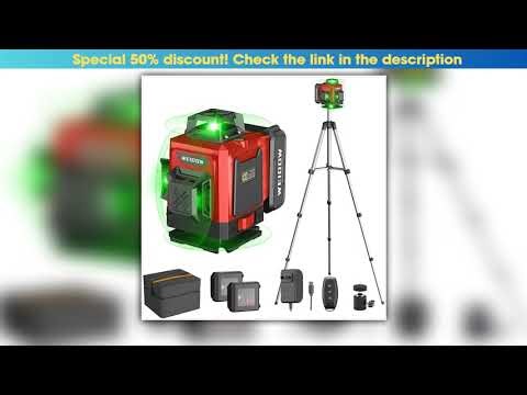 WEIDDW 4D 16 Lines Laser Level with Tripod and suitcase Horizontal And Vertical Green Lines