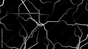 Ice surface texture concept. Moving lines will connect and form cracks and chips of frozen water. Pop up template on transparent background for overlay. Video design element. Graphic animated cartoon