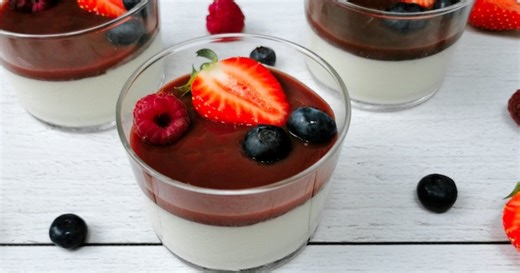 Recette panna cotta aux fruits rouges