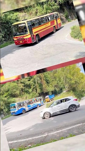 State-Run Bus Showing Amazing Speed & Control on Hill Road Speed + Stability + Skill 🚍