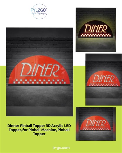 Elevate your game nights with the Dinner Pinball Topper! 🎮✨ This stunning 3D Acrylic LED Topper brings your pinball machine to life, turning every play into an immersive experience. Perfect for gatherings or solo adventures, its vibrant colors and unique design are guaranteed to impress and spark joy in your space! Add an electrifying touch to your entertainment corner while enjoying countless fun-filled hours with friends and family! 🕺🍕💡 Grab yours for just $113.85 and let the good times ro