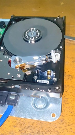 How a Hard Drive Works Inside! (Open Hard Disk Mechanism) #shorts