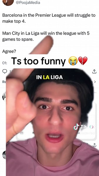 Is La Liga better than the premier league? #cristianoronaldo #realmadrid #manunited #barca #mancity