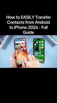 How to EASILY Transfer Contacts from Android to iPhone 2026 - Full Guide #iphone #android #howto
