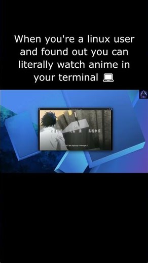 Watch Anime in your Terminal #coding#anime#terminal#kalilinux#hacking#viral#trending #webdesign