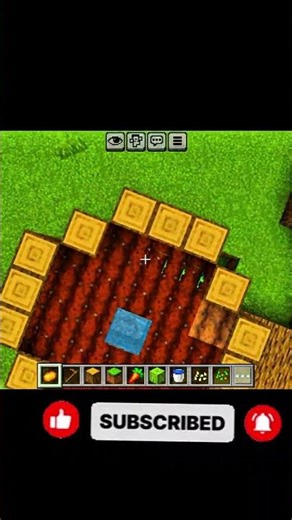 Small food farm in Minecraft 🌾||Minecraft me farm kaise banaye #minecraft #shots