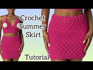 EASY CROCHET SUMMER SKIRT TUTORIAL/ beginners friendly