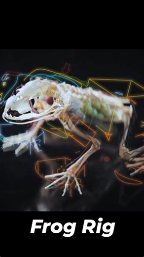 Character Rigging | Animation | CGi on Instagram: "Check out cool project breakdown by Lorenzo Baraldi @lorenzobaraldi.cg Developed with Genera Studio, this glass-frog research showcases the model and rig Lorenzo created and animated for the project, offering a closer look at the structure and setup behind the final result. The frog was modeled in Blender and ZBrush, textured in Substance 3D Painter, with rigging, animation, and lookdev done in Blender and rendered using Cycles. A clean and insi