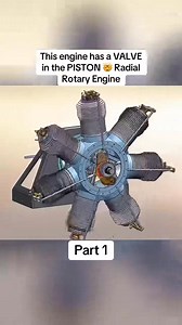This engine has a VALVE in the PISTON 🤯 Radial Rotary Engine #animation #trending #fyp #3d #viral | IronPulse Mechanics