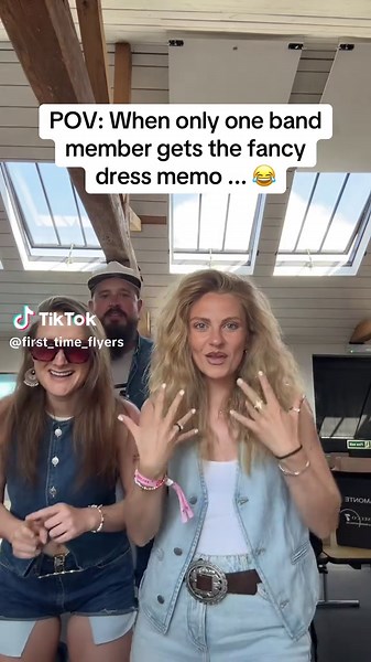 POV: when only one band member gets the fancy dress memo ... 😂 It's giving Marvel Legally Blonde 😂 #deadpool #marvel #fancydress #outofyourmind #ftf #ukcountry #countrymusic