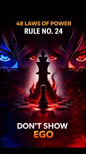 Rule no 24 of the 48 lows of power #48lawsofpower #motivation #successmindset #shorts