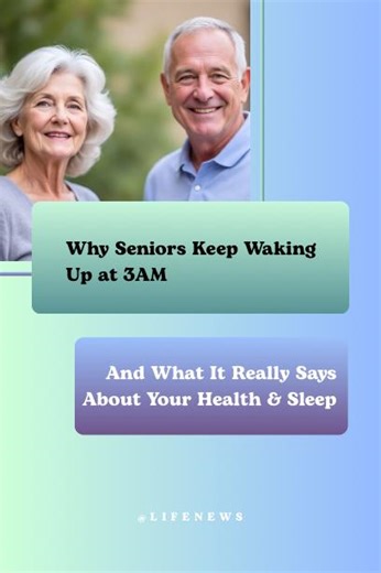 Many older adults wake up around 2–3 AM and can’t fall back asleep — but few understand why it happens. After 60 and 70, natural changes in hormones, brain chemistry, circulation, and sleep cycles make the body more sensitive to even small disruptions. Doctors say waking up at 3AM doesn’t always mean something is “wrong,” but it can reveal important clues about your health, stress levels, sleep habits, or underlying conditions that deserve attention. This video explains the real biological reaso