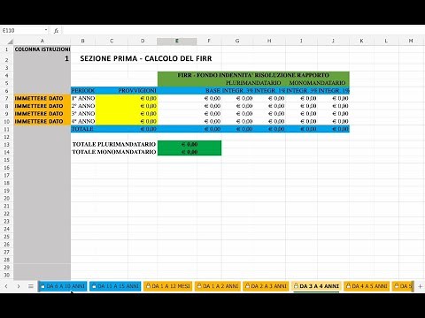 VIDEOGUIDA EXCEL CALCOLO INDENNITA FINE MANDATO AGENTI FIRR, SUPPLETIVA DI CLIENTELA, MERITOCRATICA