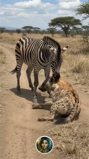 🦓 Zebra Fights Back Against a Hungry Hyena! 😱🔥