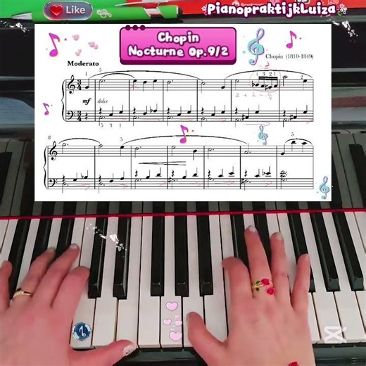 78. Easy 🎶 piano tutorial. Chopin Nocturne