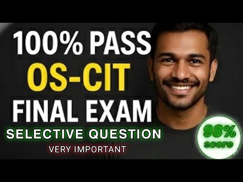 Part 12 ✅ OS-CIT Final Exam July 2026