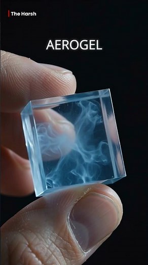 This Material Is Basically Solid Air 🤯| The Harsh | #aerogel