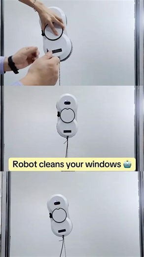 A robot that cleans your windows for you 🤖✨ #aliexpress #europe #usa