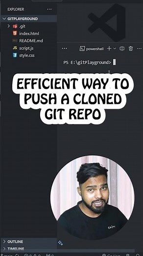 The most efficient way to push a Cloned Repo in Github !!!