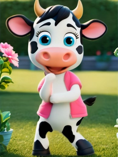 Funny Dancing Pink Cow | Kids Dance TV