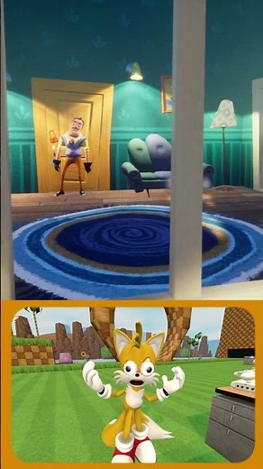 🦊 Tails Plays Hello Neighbor Fredbear Runaway