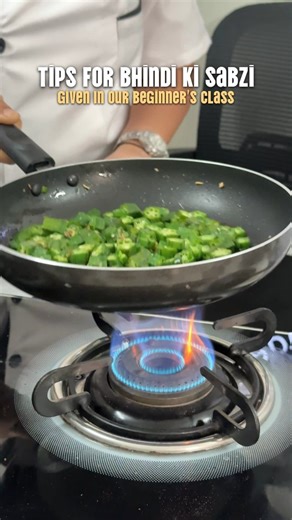 Tastebuds Academy | Chef Meenakshi Soni on Instagram: "Tips for Bhindi ki Sabzi ✨ Given in our Beginners Class 💕 Remove all the stickiness from Bhindi . Join Our Classes to be a Professional Chef Or Baker 👩‍🍳 Follow @tastebuds_academy for more such content ✨ Our Upcoming Classes are on this 21-22nd Feb for Hotel Gravy Masterclass - DM us to join . . Cooking class in Indore , best cooking class, professional chef course, bakers course, masterclass #cookingclass #indore #cookingworkshop #indori